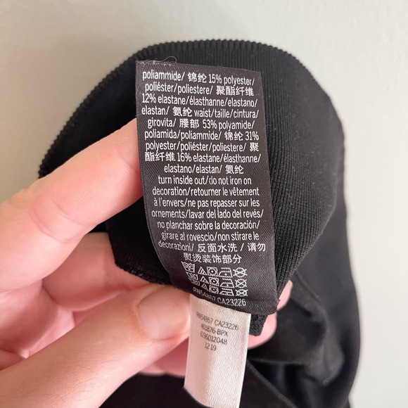 PINK Victoria Secret Women Black Seamless Ribbed Pull-On Stretchy Leggings Small - Picture 6 of 9